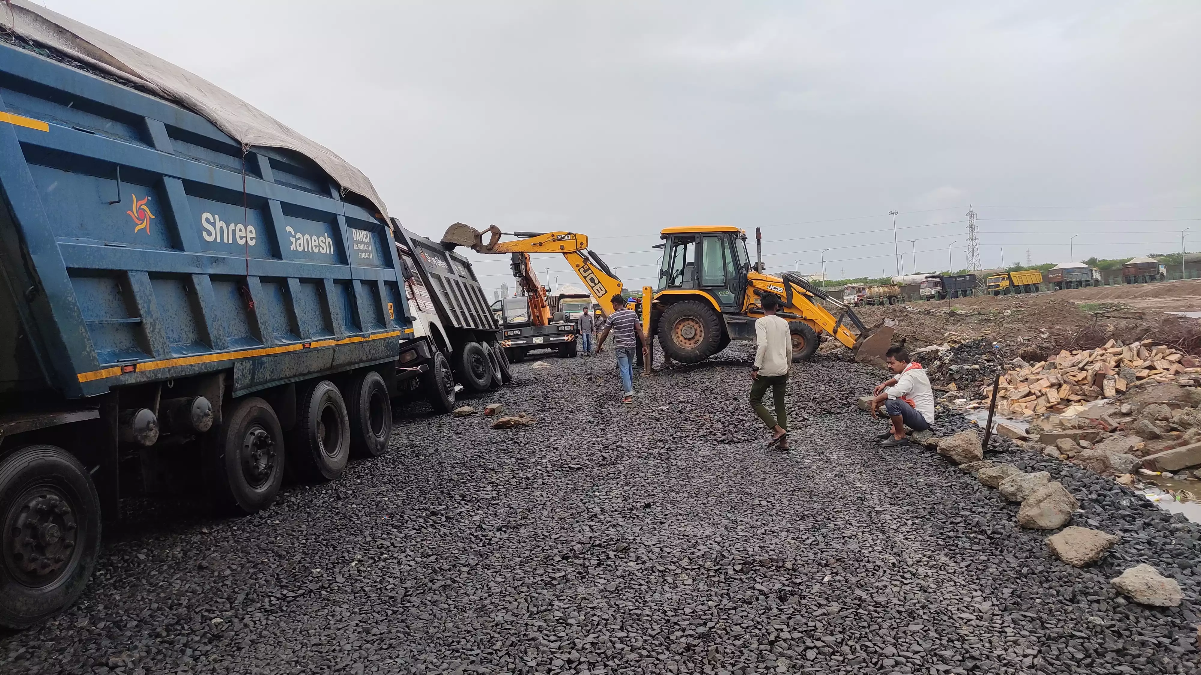 Road Work at GFL, Dahej