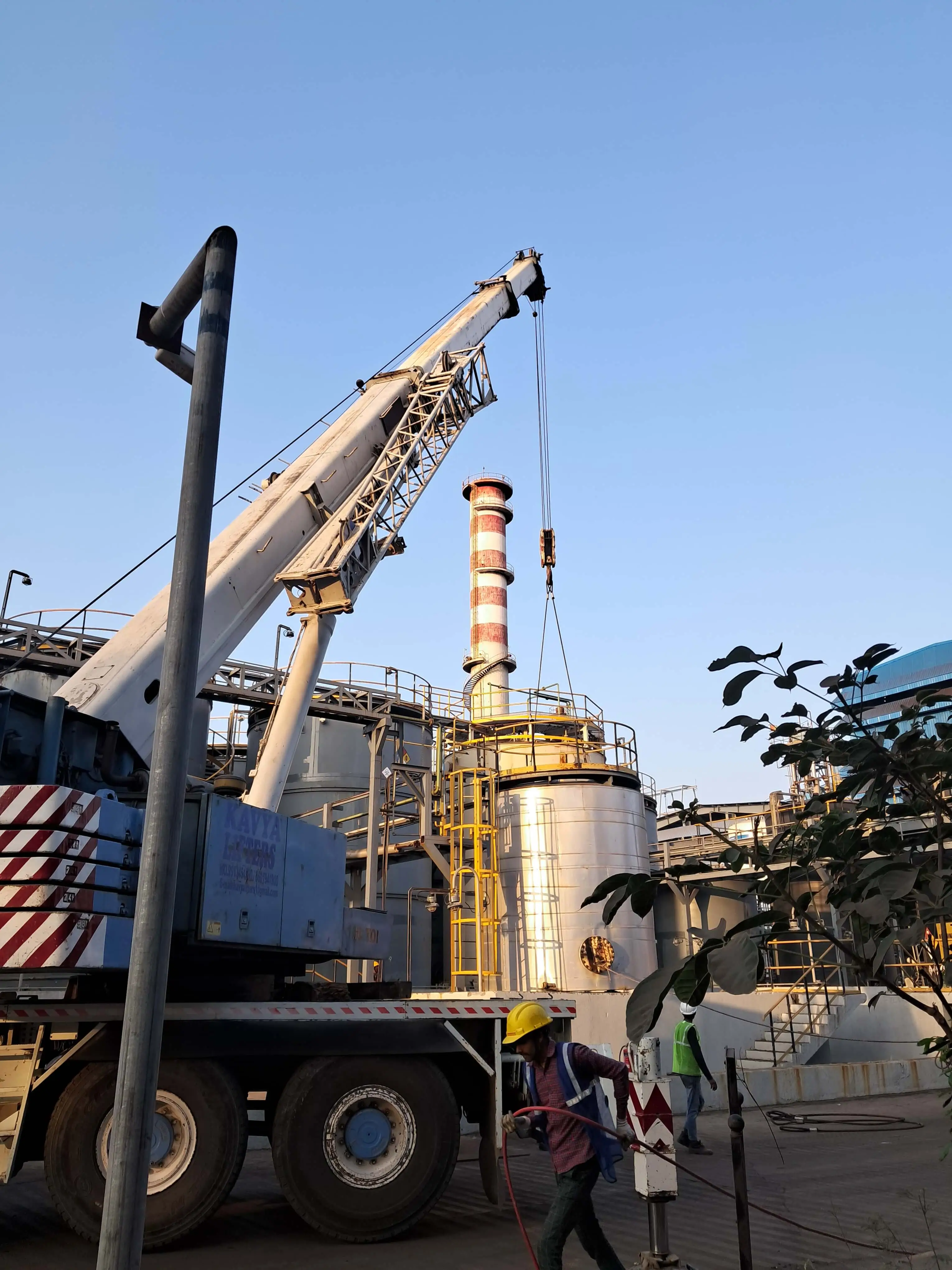 Static Tank Erection at Aarti, Dahej