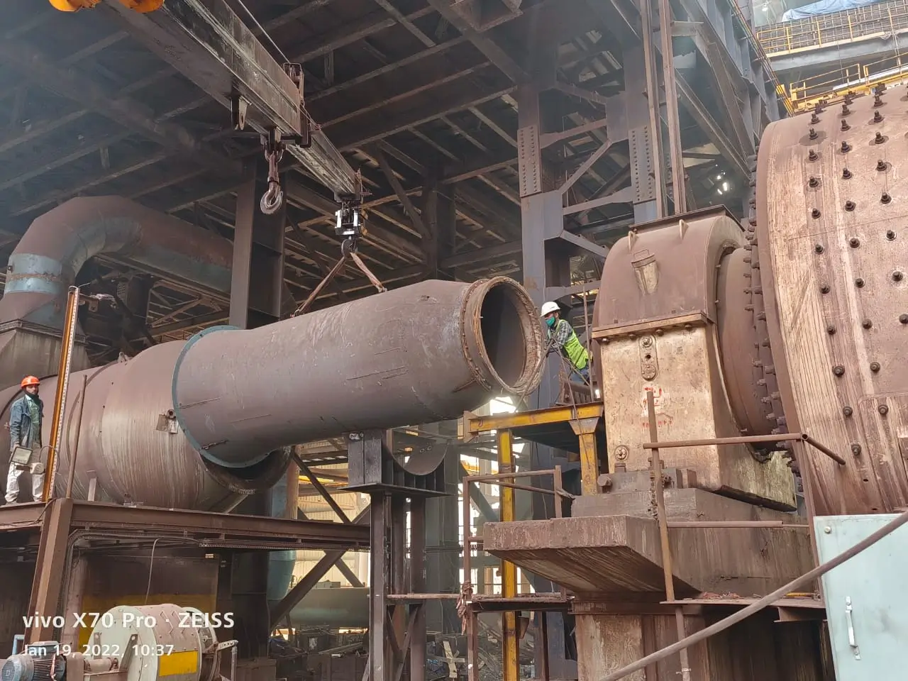 Mill inlet duct erection work, JSW, Dolvi, Raigarh