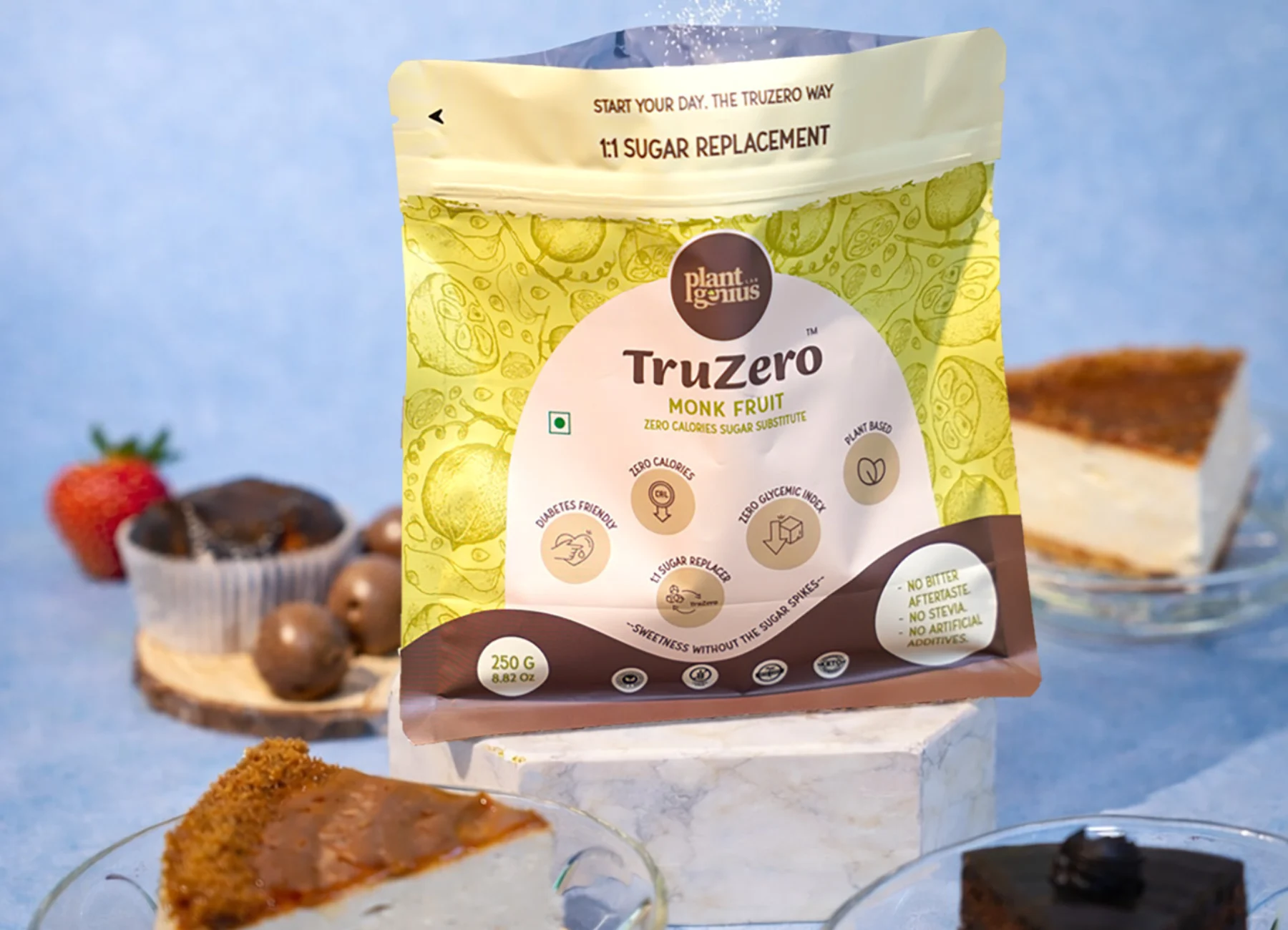 TruZero Monk Fruit Sweetener - 250gm