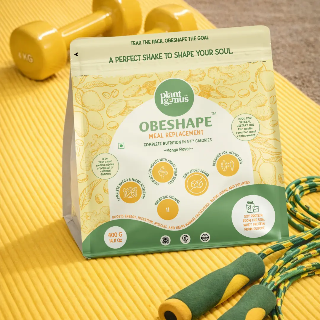 PlantGenius ObeShape - Complete Plant-Based Meal Replacement Shake (400g)