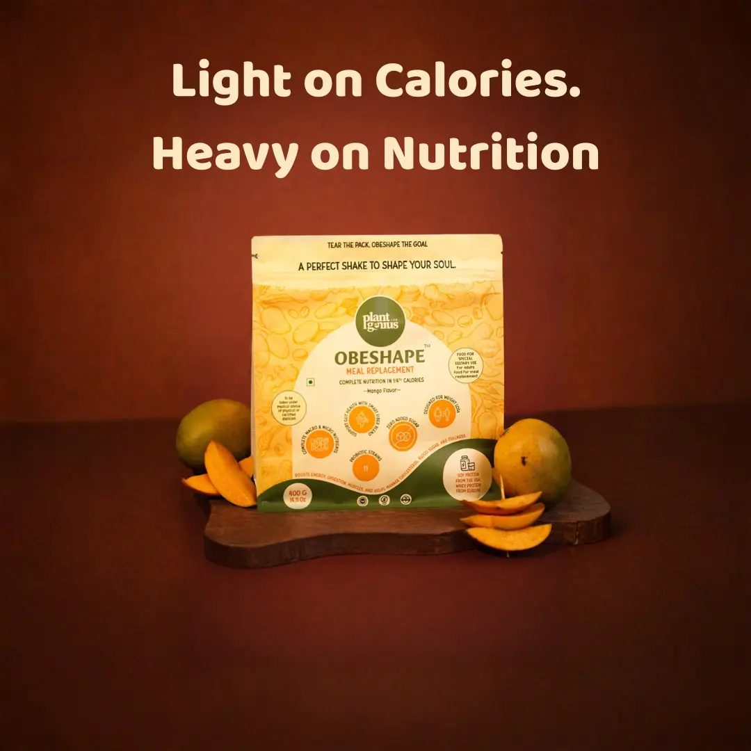 PlantGenius ObeShape - Complete Plant-Based Meal Replacement Shake (400g)