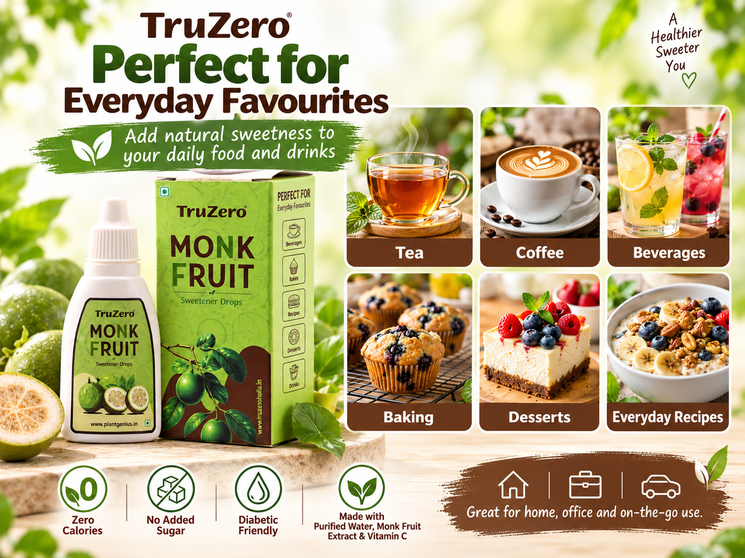 TruZero Monk Fruit Sweetener Drops 10ML