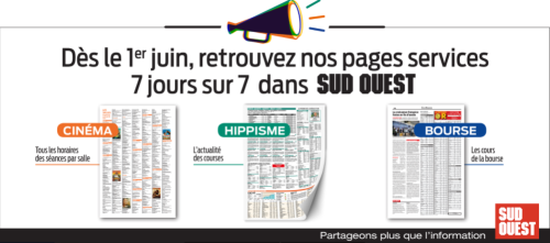 pages services cinéma, hippisme, bourse