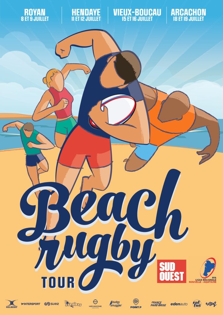 Beach Rugby Tour 2023 Sud Ouest Publicite