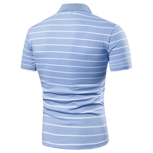 Men's Striped Polo T-Shirt