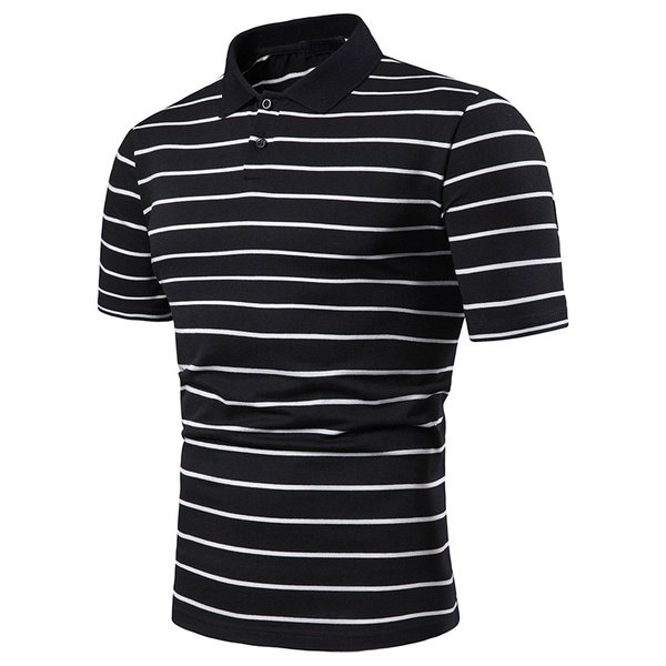 Men's Striped Polo T-Shirt