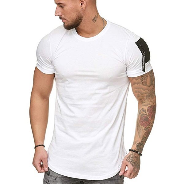 Men's Fashion Solid Color Fitness