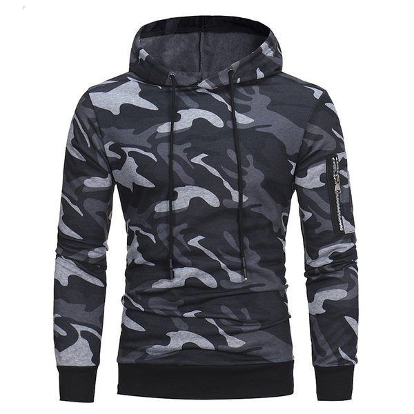 Men's Camouflage Hoodie Jacket