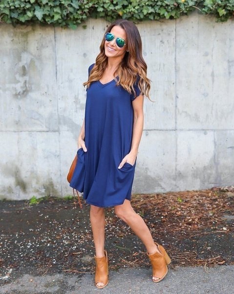 Women's V-Neck Casual Dress