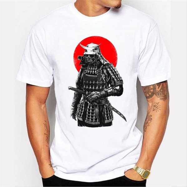 Men's Samurai Warrior Printed T-Shirt