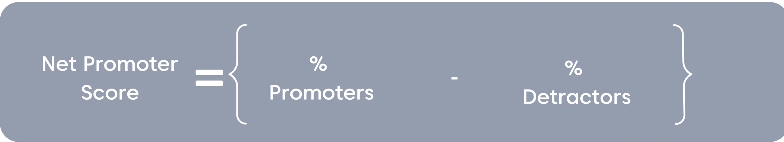 Net promoter score formular
