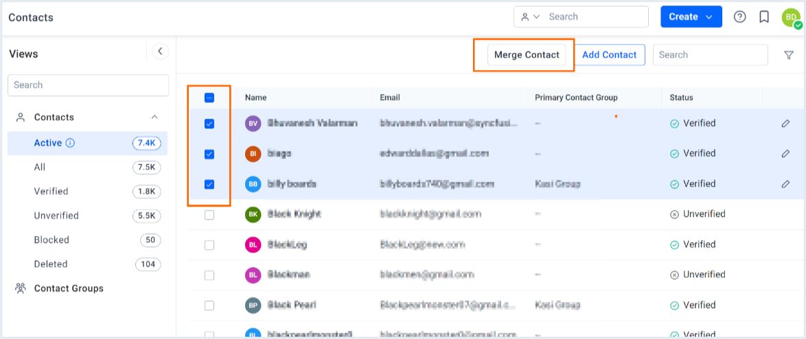 Merge Contact BoldDesk's Latest Feature