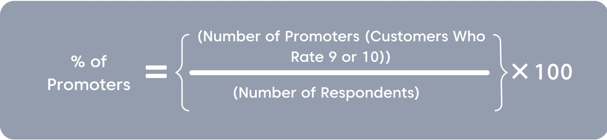 % of the promoters