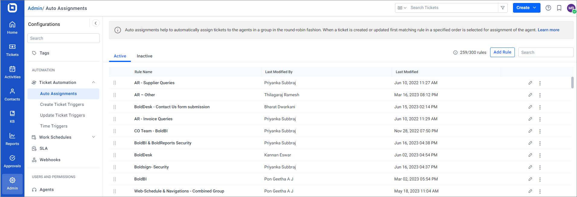Automation feature
