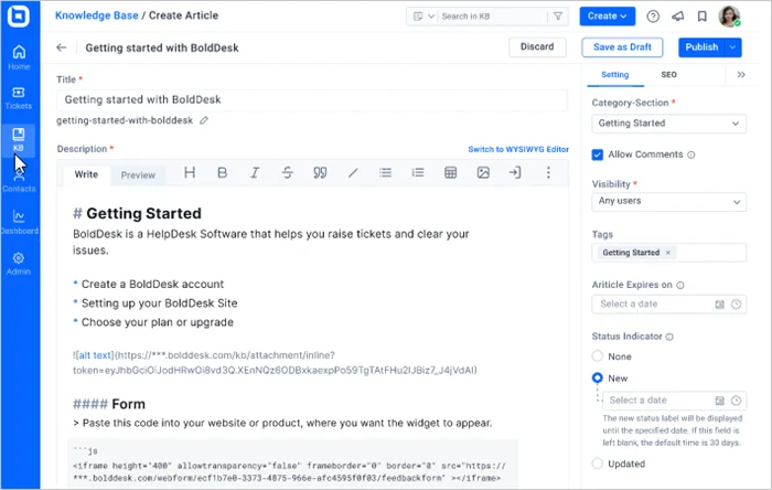 Knowledge base software