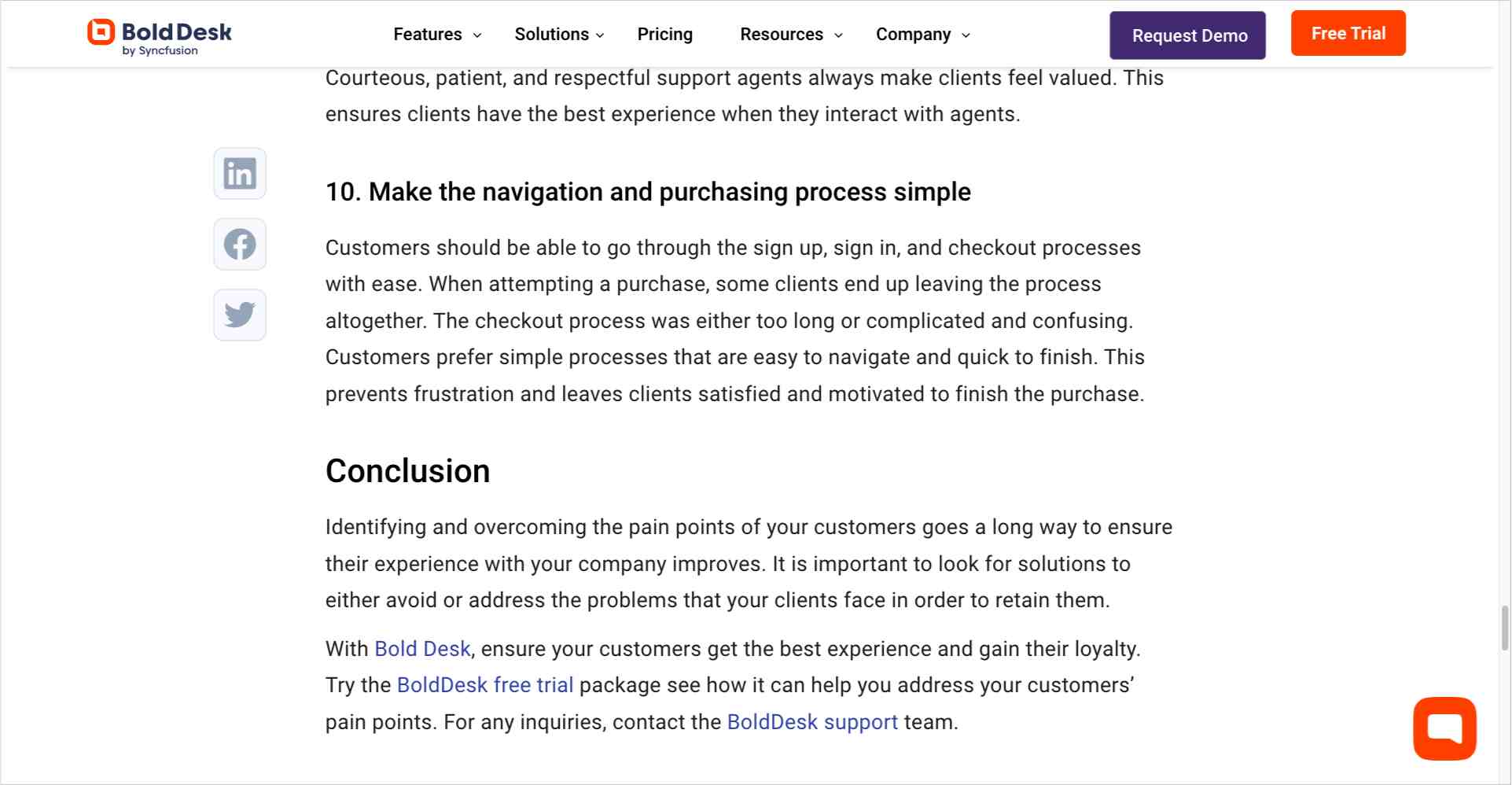 Company support team contact options