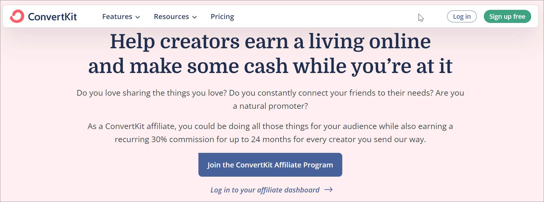 ConvertKit affiliate program