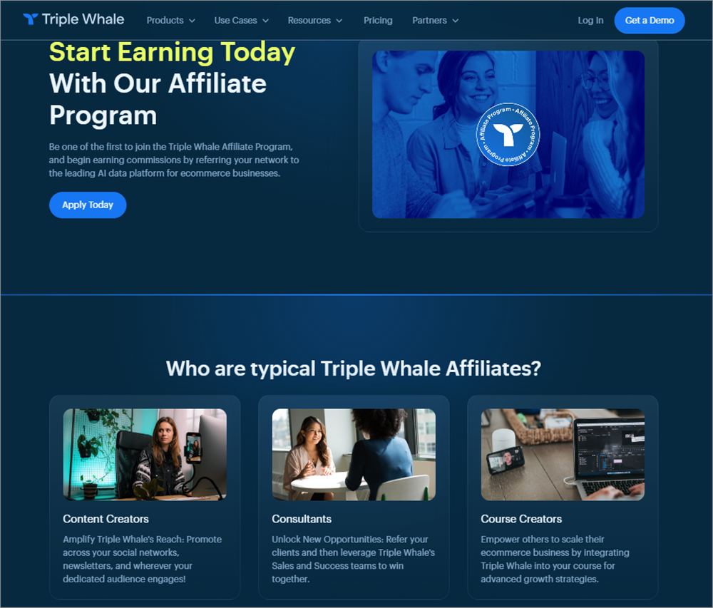 Triple Whale affiliate program