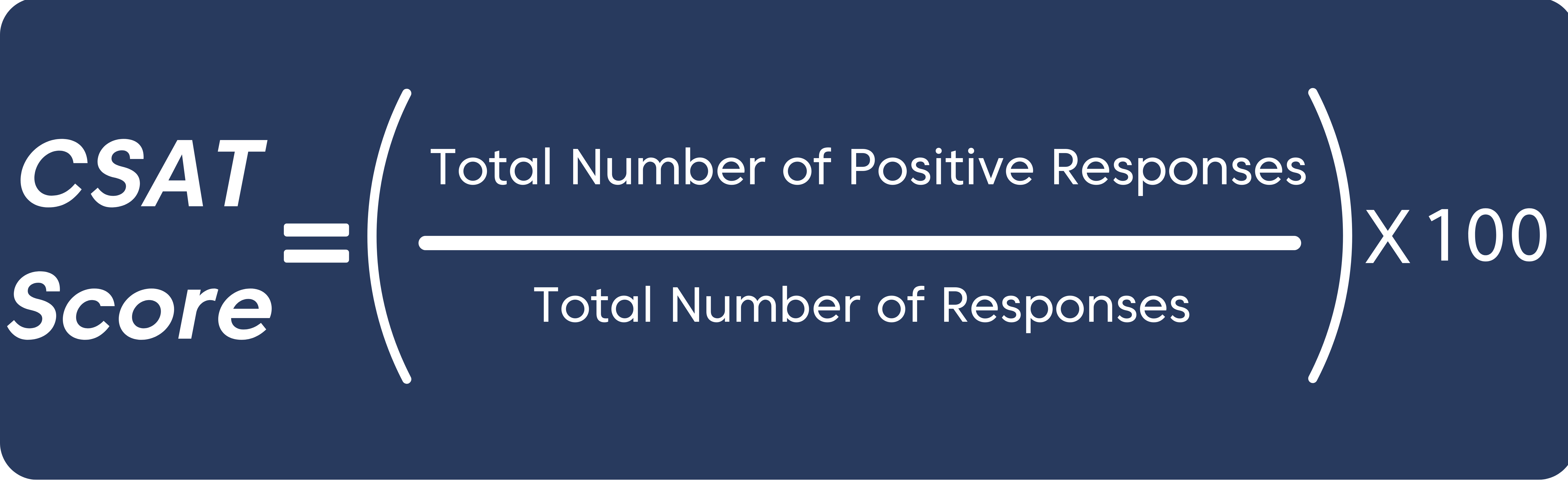 How to calculate CSAT score