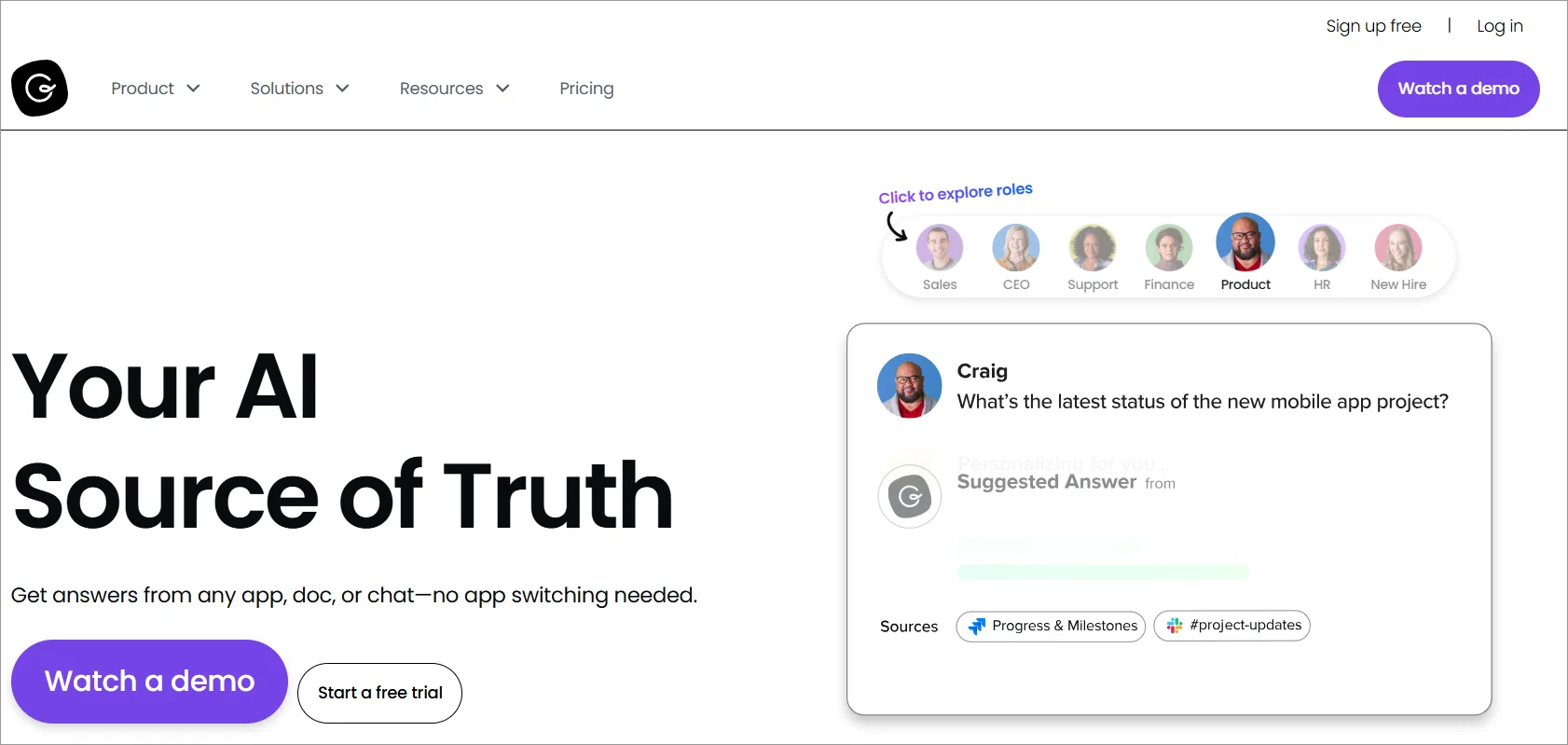 Guru's knowledge-based AI software