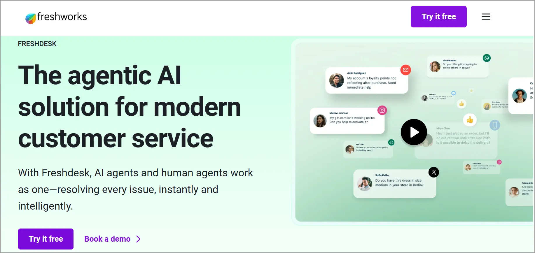 Freshdesk AI Customer Support Platform