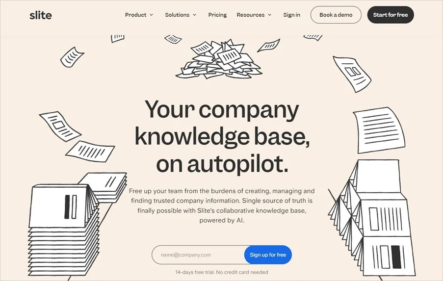 Slite knowledge baseon autopilot