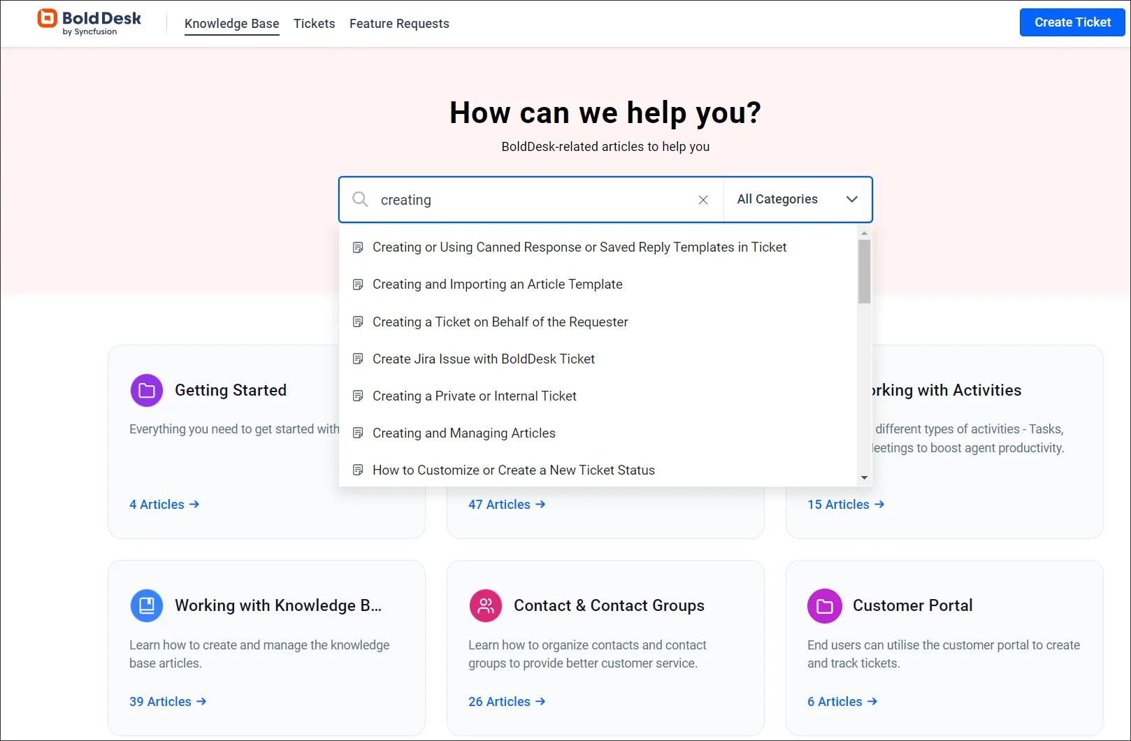 Implement self-service
