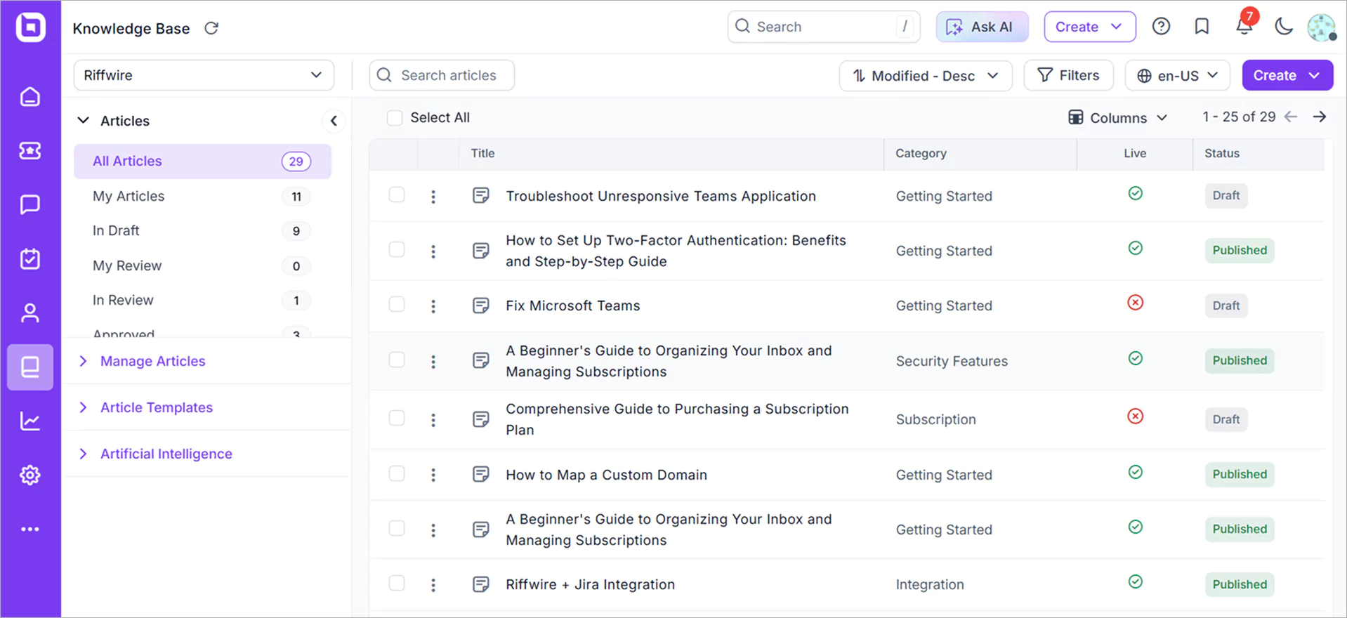 Knowledge Base Software