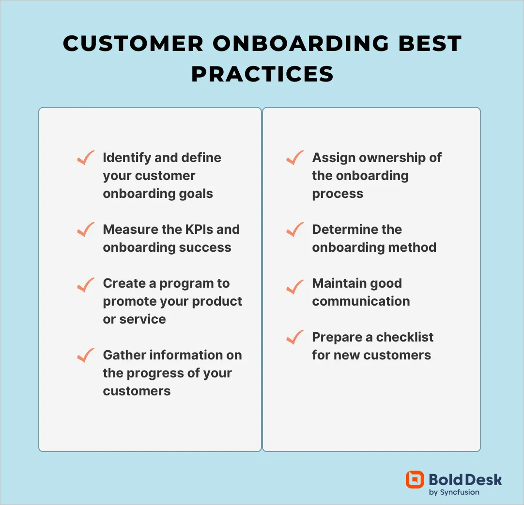 Customer onbording best practices