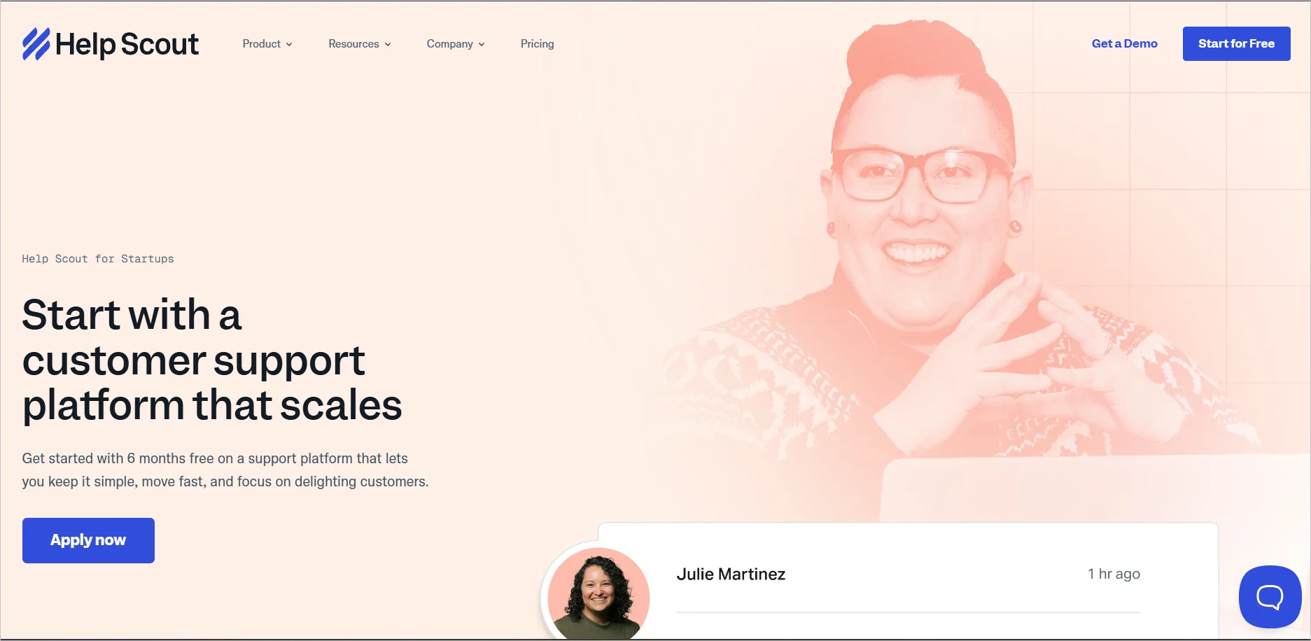 Help Scout help desk software illustration for small teams with shared inbox and customer support workflows.