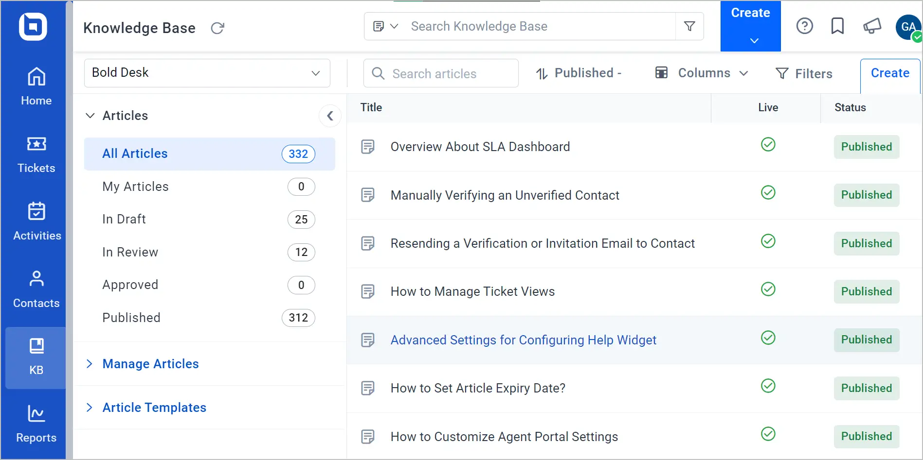 Customer advocacy Improves customer support through self-service