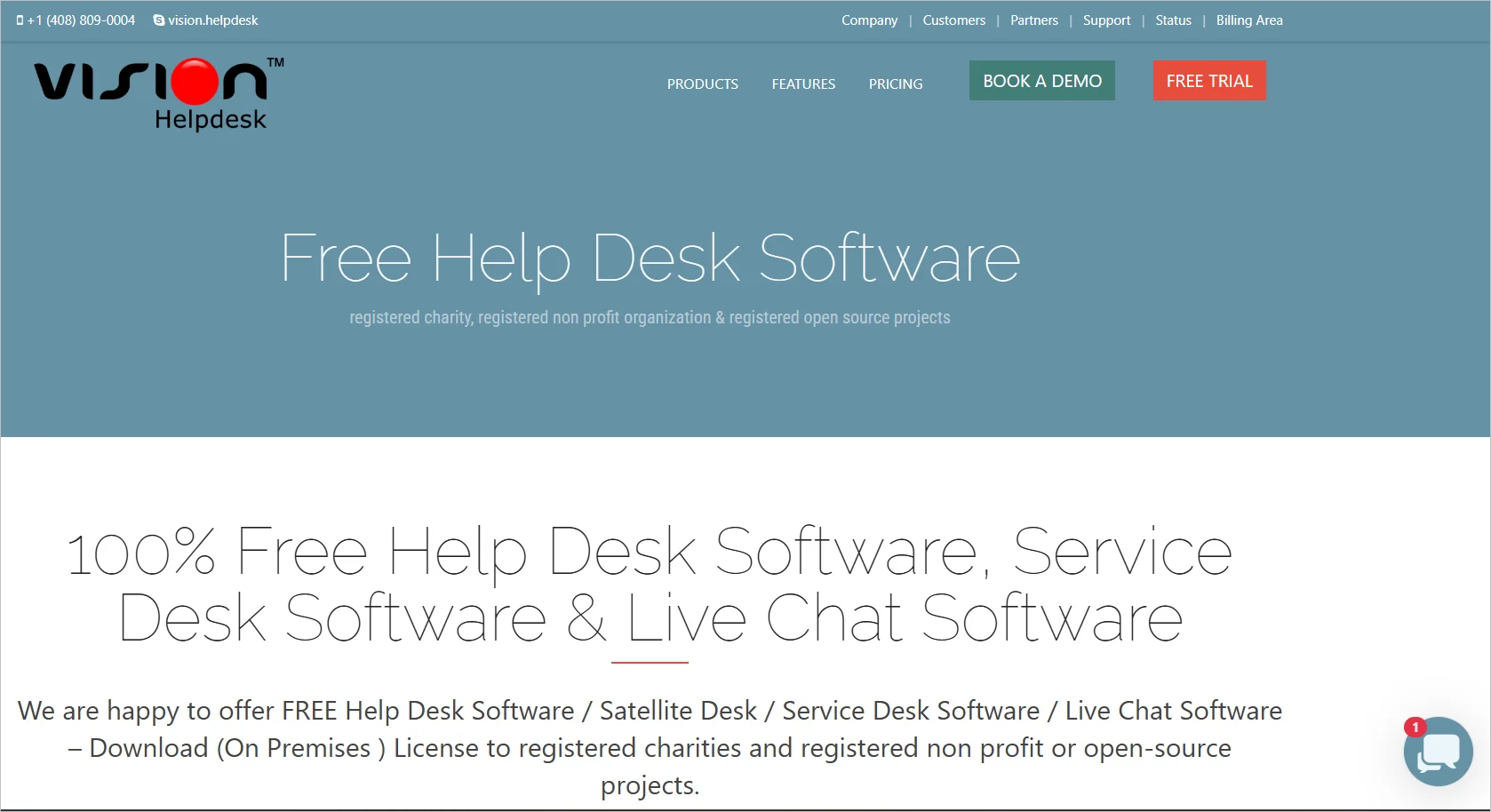 Vision Helpdesk multi channel help desk software illustration supporting email, chat, and social media ticketing.