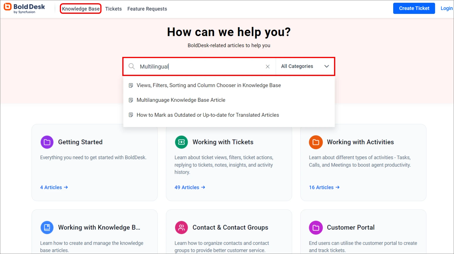 BoldDesk Knowledge Base Software