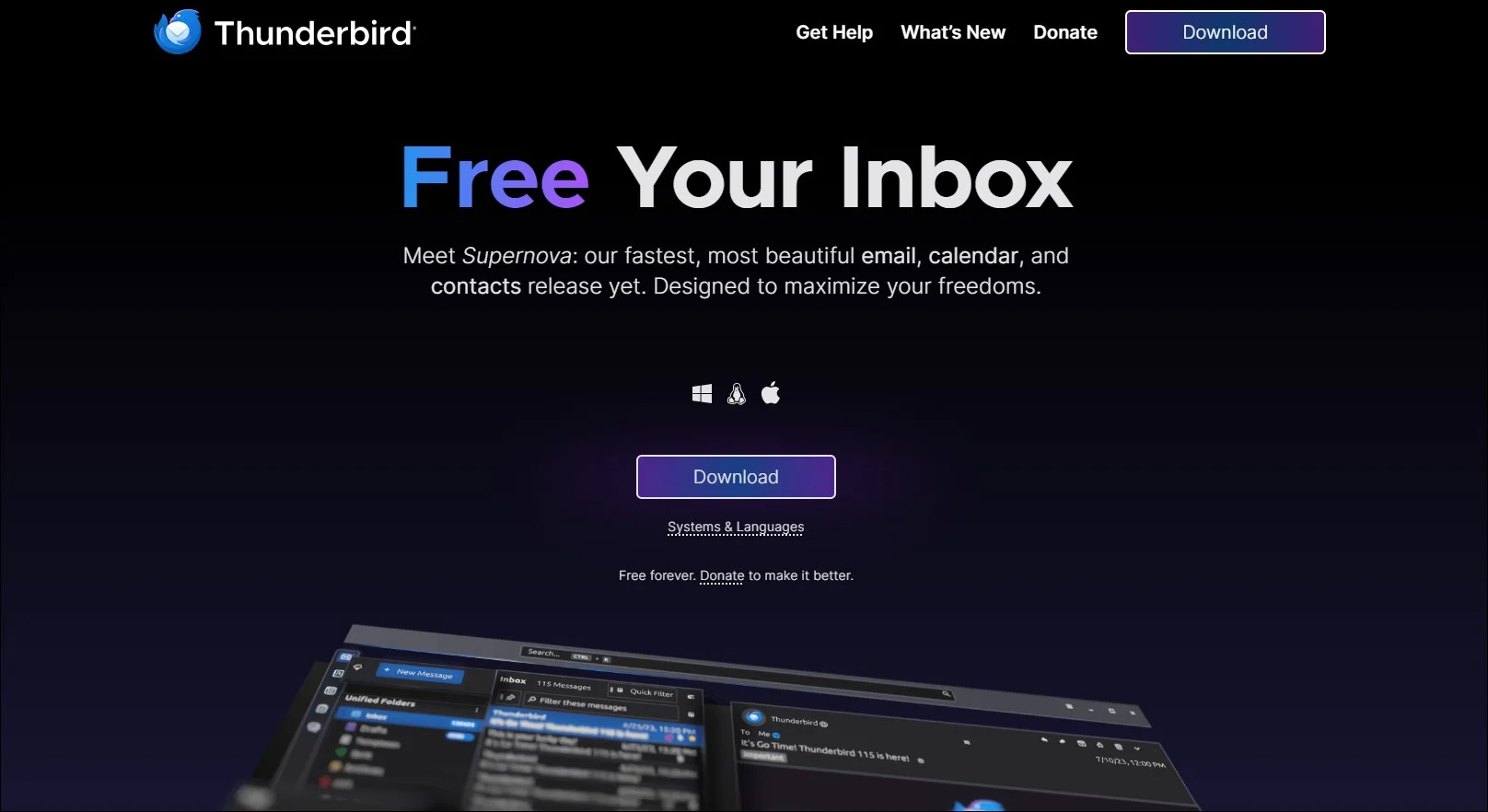 Thunderbird for managing business emails