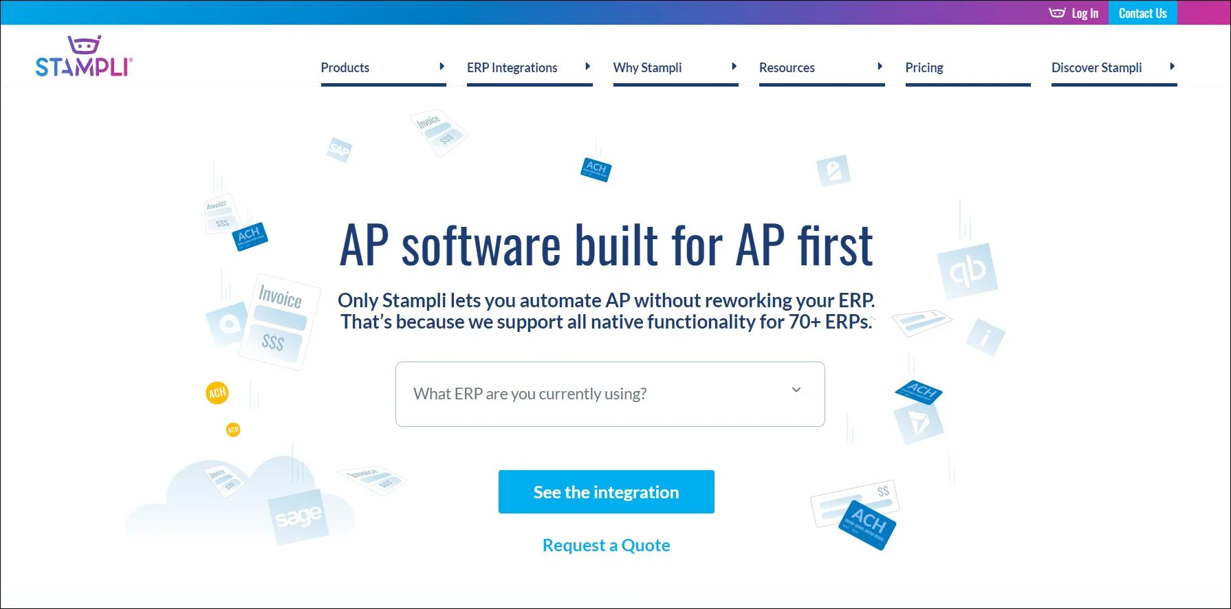 Stampli for processing vendor invoices