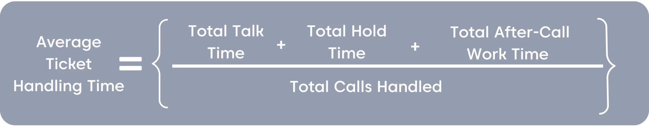 Average Ticket Handling Time Formula