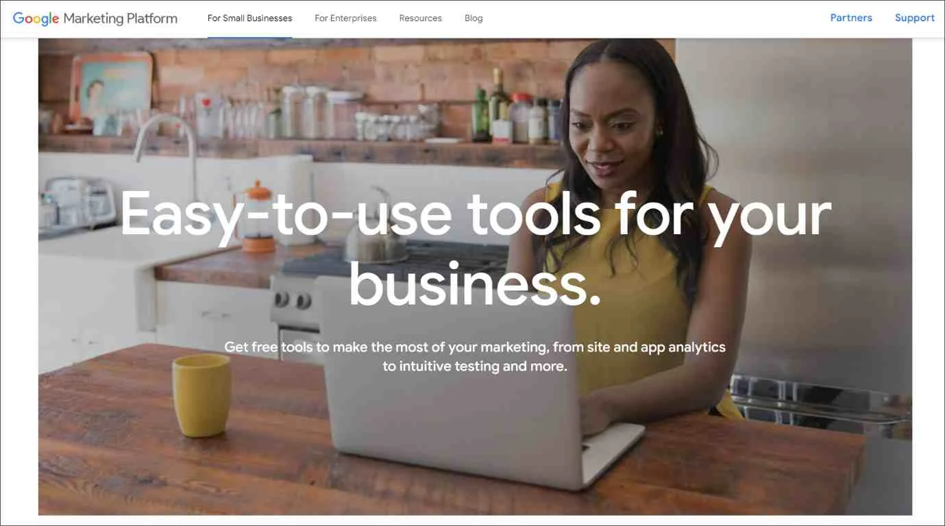 Google Analytics for analyzing customer website behavior