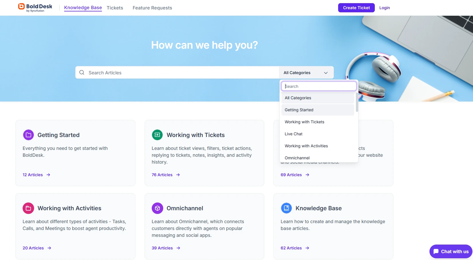 Organize the Self-Service Portal with Different Categories