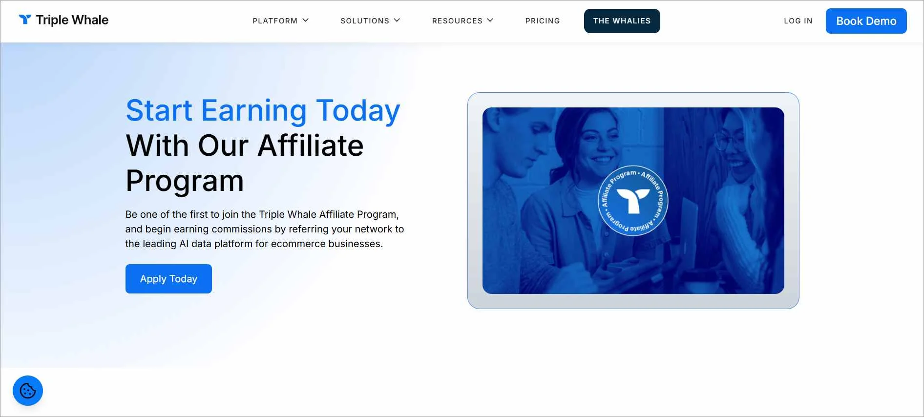 Triple Whale affiliate program promoting ecommerce analytics SaaS with commission‑based referral opportunities