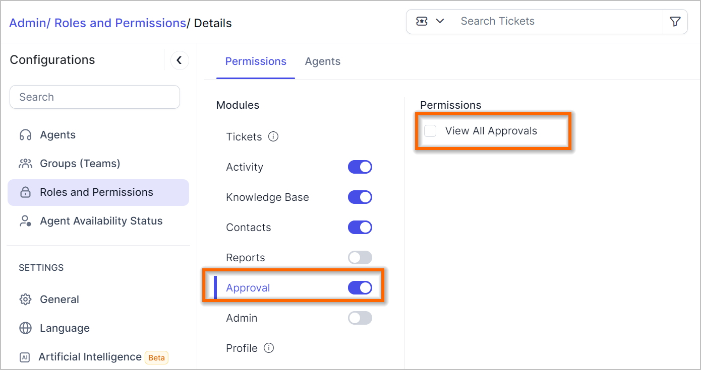 Approval module