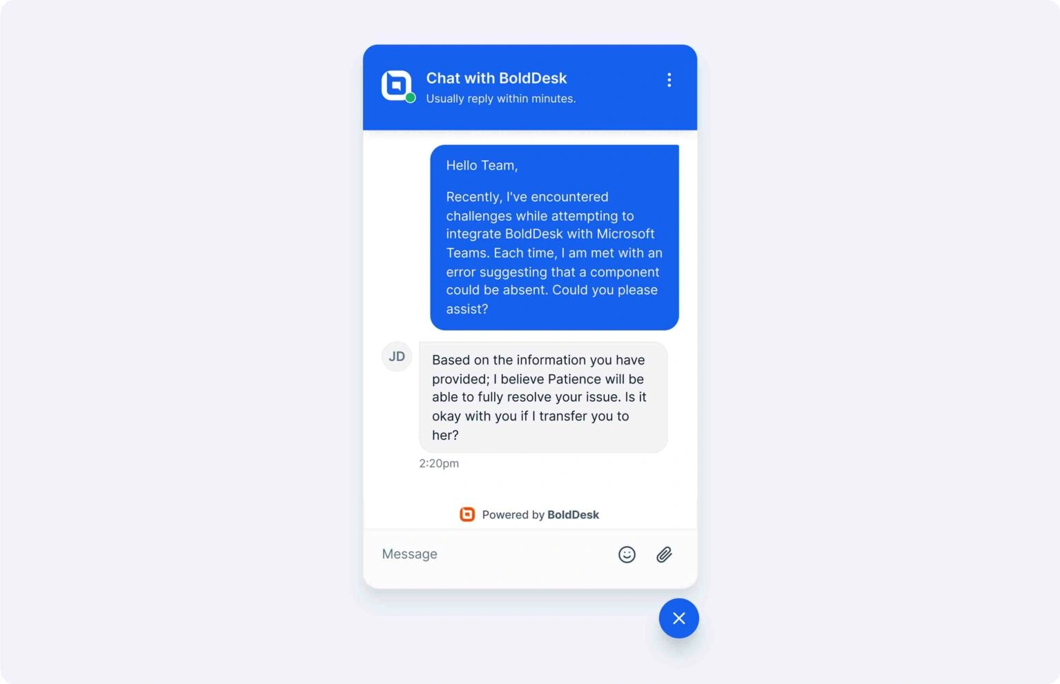 Live chat script templates 