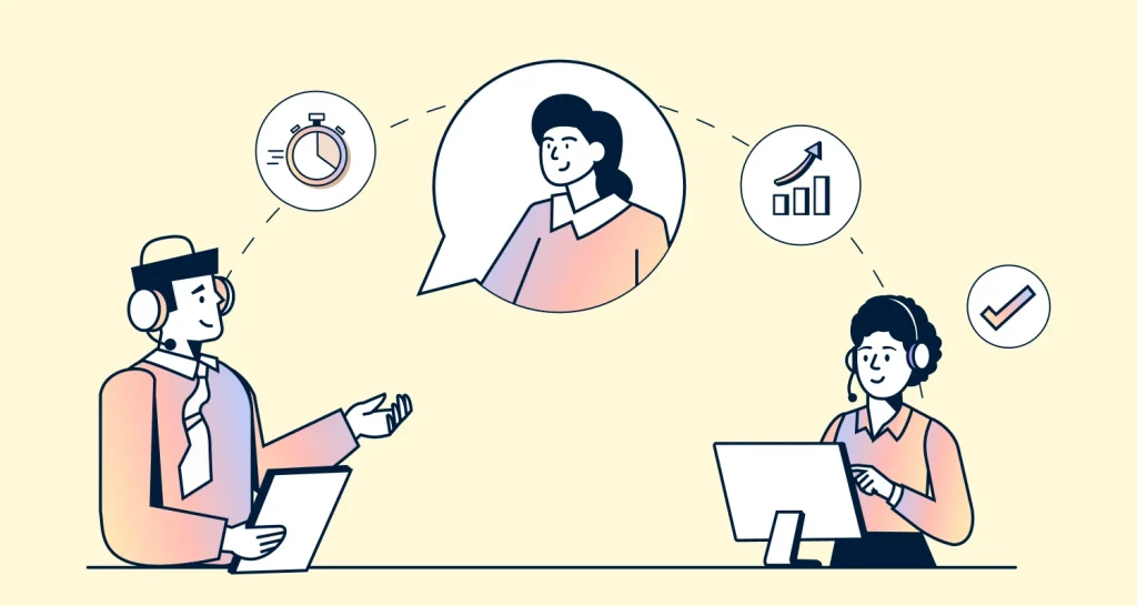 Customer-first culture with team members working together to create positive customer experiences