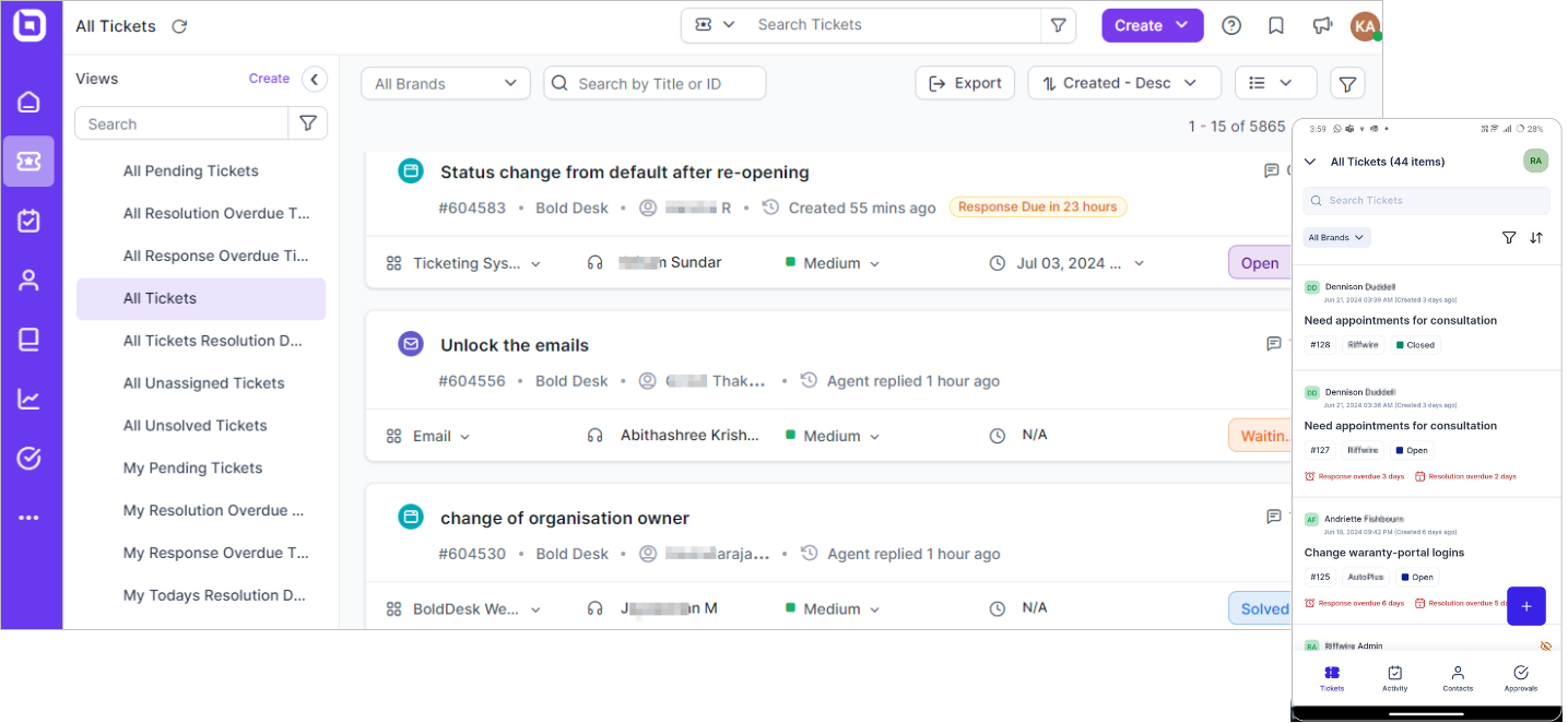 BoldDesk SaaS Support Tools