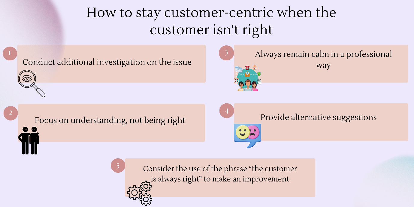 The customer is always right