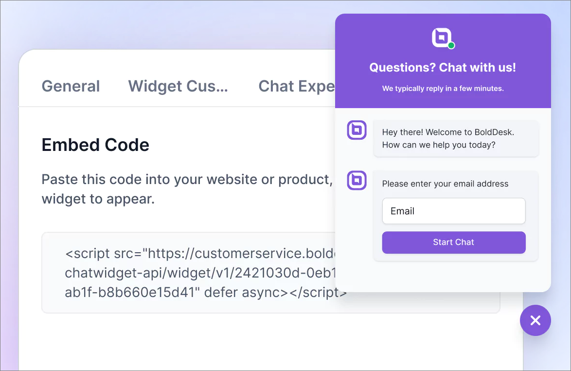 LiveChat example