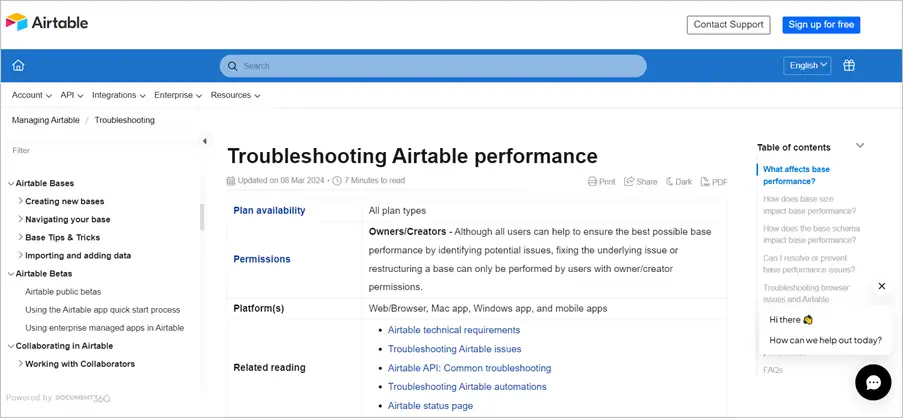 Troubleshooting guide