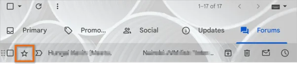 Star important emails