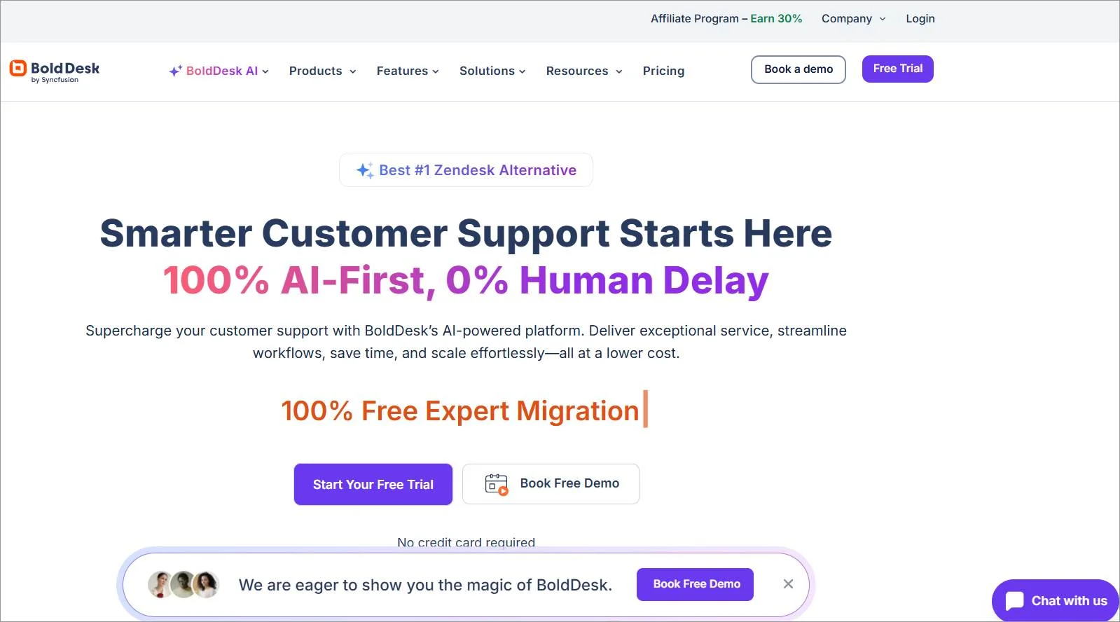Smarter customer support starts with BoldDesk