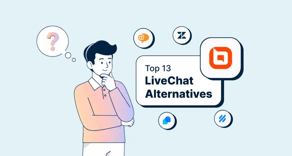 LiveChat alternatives comparison featuring top customer support and live chat software options